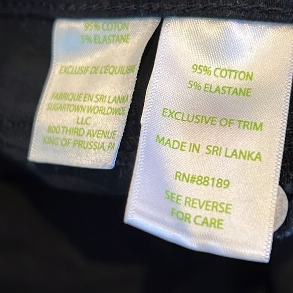 ⭐️ Lilly Pulitzer South Ocean Skinny Onyx Black Jeans Size 4 - Picture 7 of 11